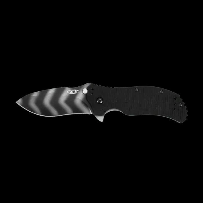 ZT 0350TS Assisted 3-1/4" S30V Combo Tiger Stripe Blade - NORTH RIVER OUTDOORS