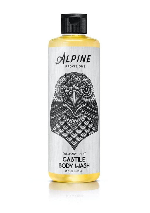 Alpine Provisions, Organic Castile Body Wash, Rosemary + Mint, Biodegradable, Vegan, 16oz from NORTH RIVER OUTDOORS
