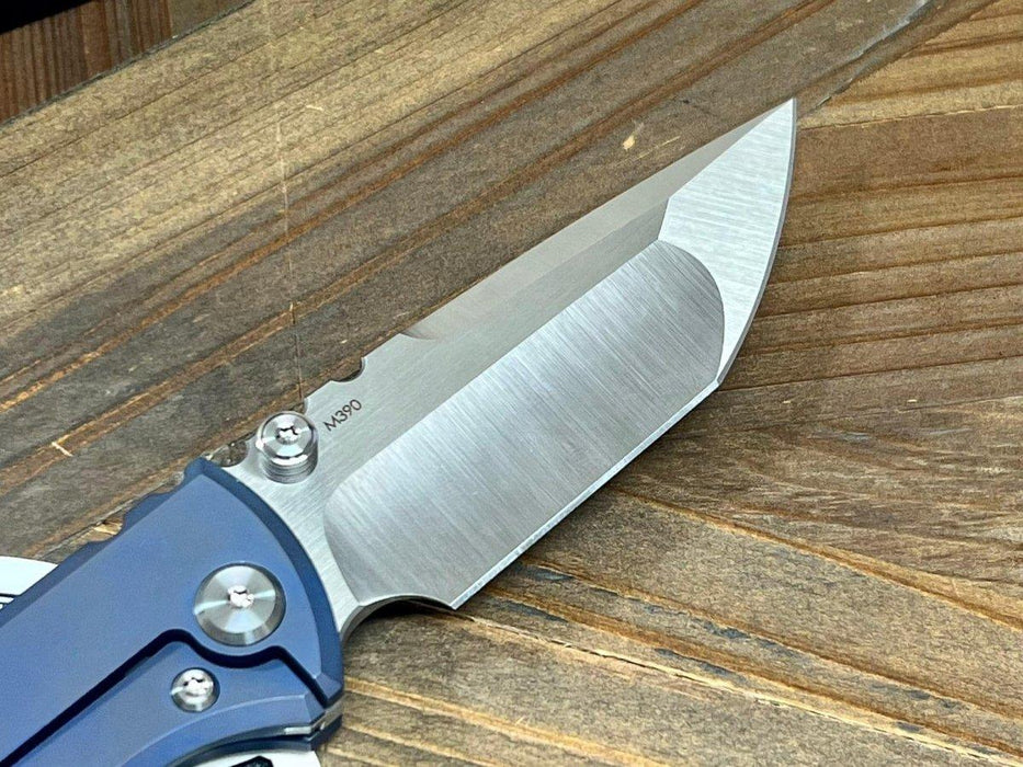 Chaves Ultramar Redencion Street Semi-Custom Titanium Tanto Knife "Blue & Gold" from NORTH RIVER OUTDOORS