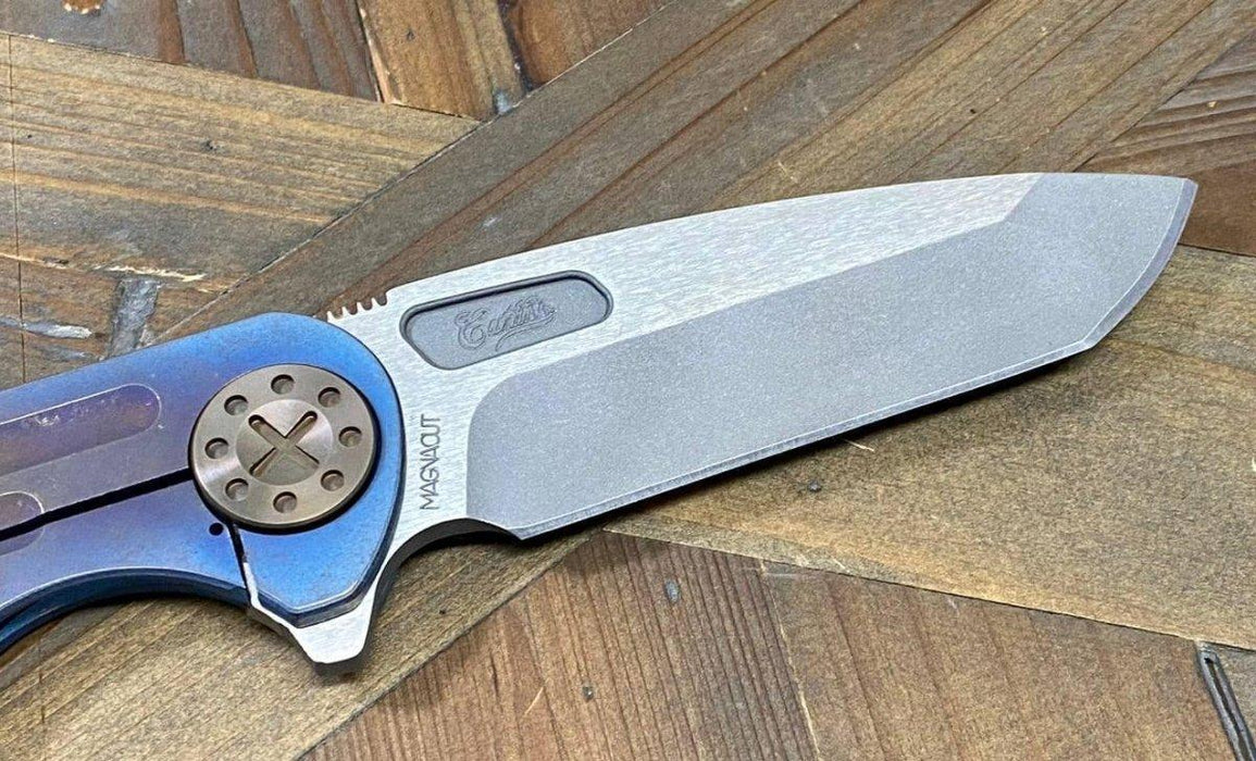 Curtiss F3 Large Spanto Flipper Slim MagnaCut Stonewash Ball Mill Ombre Bronze (USA) from NORTH RIVER OUTDOORS
