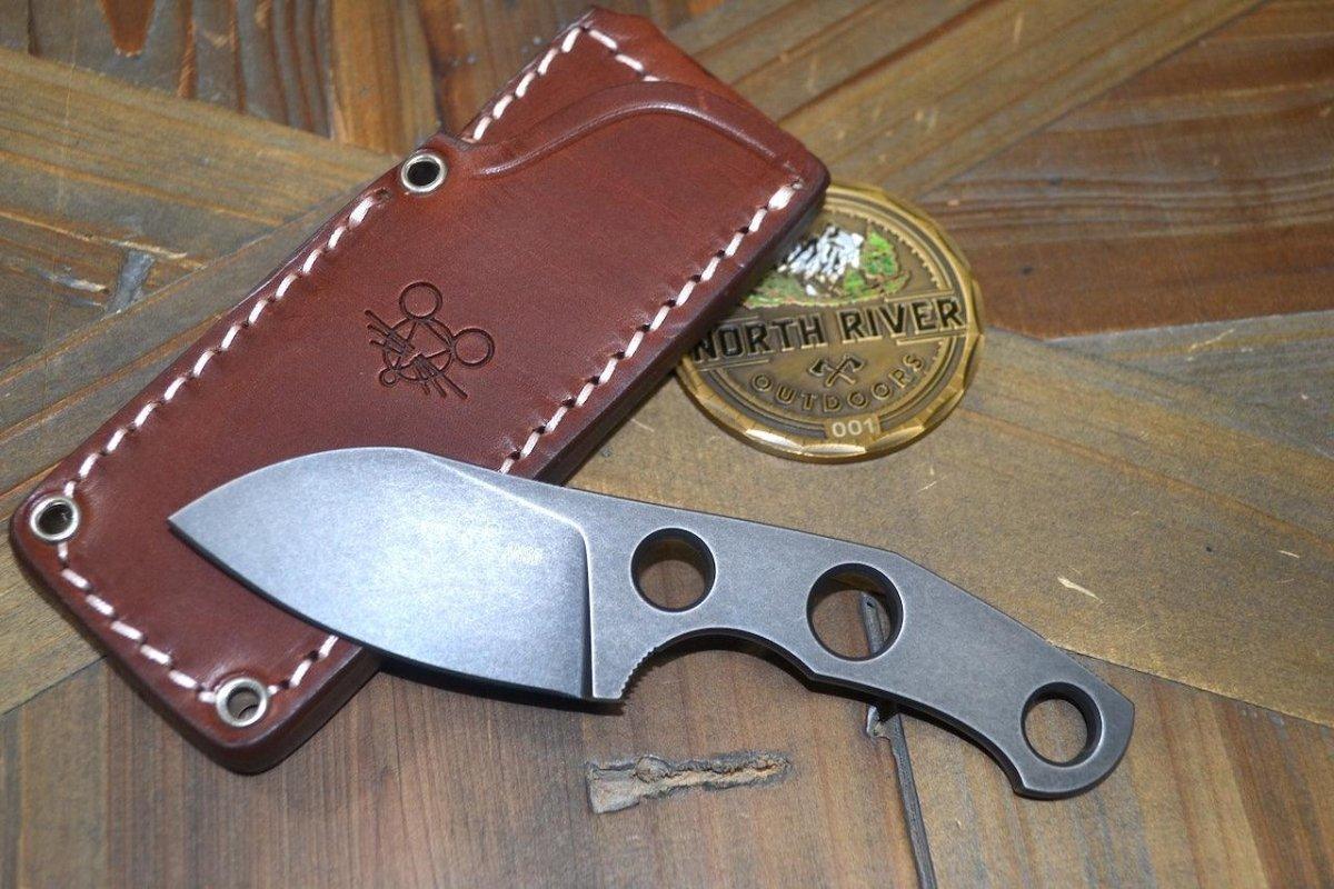 GiantMouse GMF1-F Fixed Blade (Dark PVD Stonewash) - NORTH RIVER OUTDOORS