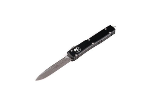 Microtech 121-10AP Ultratech Auto S/E Knife 3.46" Apocalyptic Plain Blade, Black Handles from NORTH RIVER OUTDOORS
