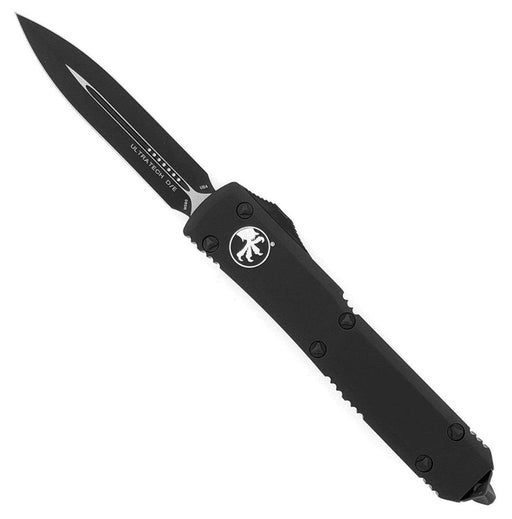 Microtech 122-1T Ultratech Tactical Double Edge All Black OTF Knife (USA) from NORTH RIVER OUTDOORS