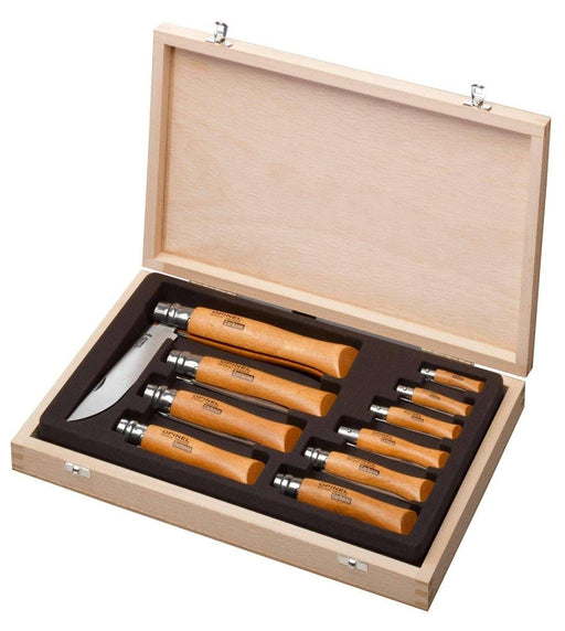 Opinel Carbon Steel Collector Case (10 pcs) from NORTH RIVER OUTDOORS