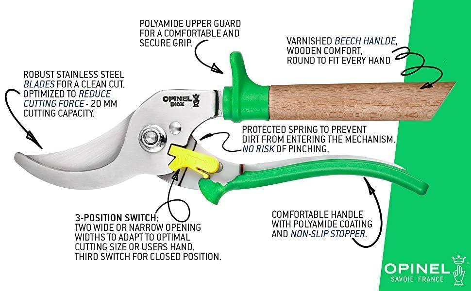 Opinel Hand Pruner Shears from NORTH RIVER OUTDOORS