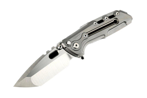 Reate T1000 Flipper Knife 3.8" CPM-3V Satin Compound Tanto Milled Titanium Handles from NORTH RIVER OUTDOORS