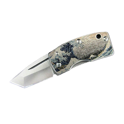 G. Sakai Ukimon Great Wave VG10 Tanto Money Clip Pocket Knife