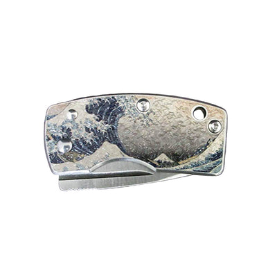 G. Sakai Ukimon Great Wave VG10 Tanto Money Clip Pocket Knife