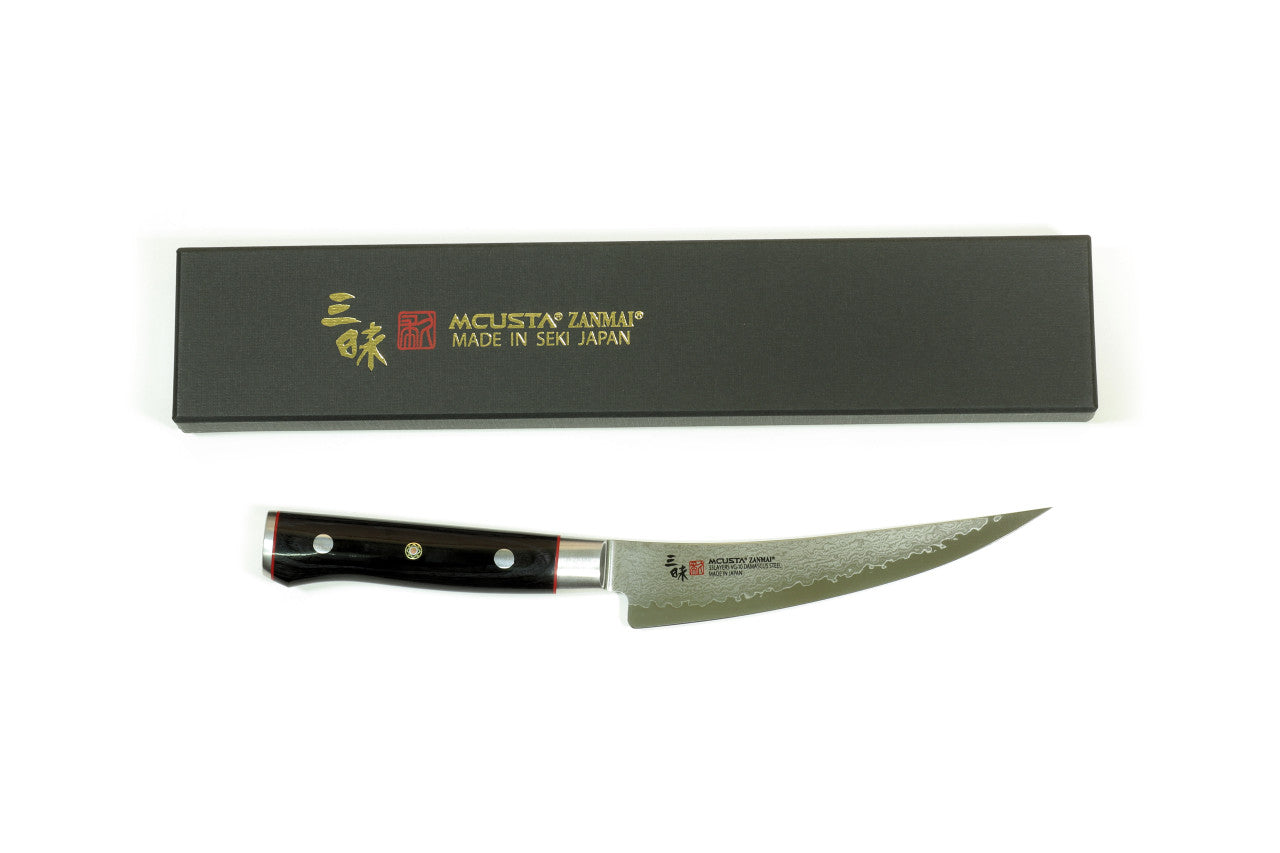 Mcusta Zanmai Pro VG-10 Damascus Kitchen Boning Knife