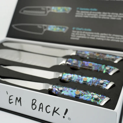 Toadfish 4pc Abalone Chef Knife Set