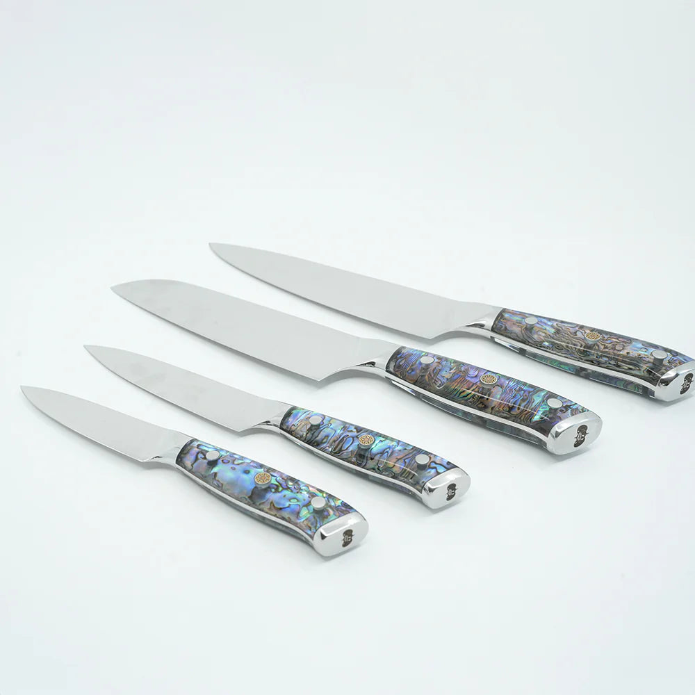 Toadfish 4pc Abalone Chef Knife Set