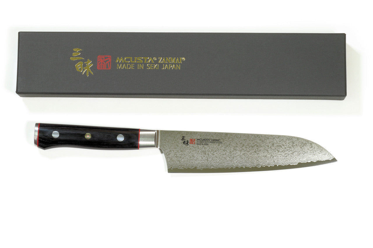 Mcusta Zanmai Classic Pro Santoku VG-10 Damascus Kitchen Knife