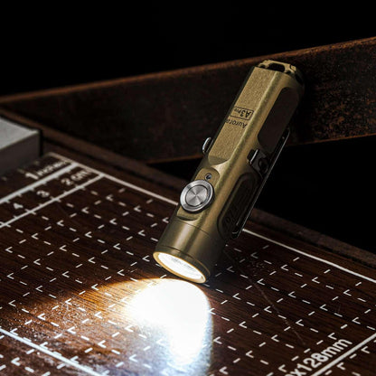 RovyVon A3 Pro Gen 4 7075 Aluminum Keychain Flashlight Desert Tan - NORTH RIVER OUTDOORS