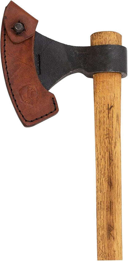 Condor Tools & Knife Valhalla Axe Series Throwing Axe 4.75" Carbon Steel Head w/ American Hickory Handle and Leather Sheath - NORTH RIVER OUTDOORS