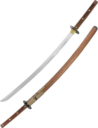 Condor Tools & Knife Kondoru Katana 28.75" Carbon Steel Blade w/ Walnut Handles and Sheath - NORTH RIVER OUTDOORS