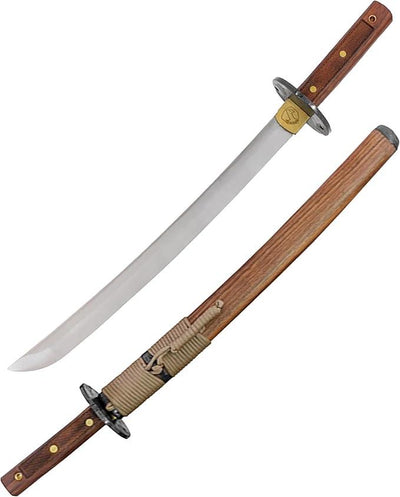 Condor Tools & Knife Kondoru Wakazashi 16.75" Carbon Steel Blade w/ Walnut Handles and Sheath - NORTH RIVER OUTDOORS