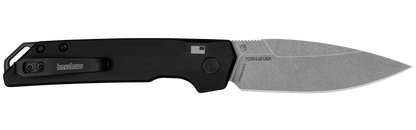 Kershaw 7038 Auto Launch Iridium Folding Knife 3.45" MagnaCut Spear Point Blade Black Handles
