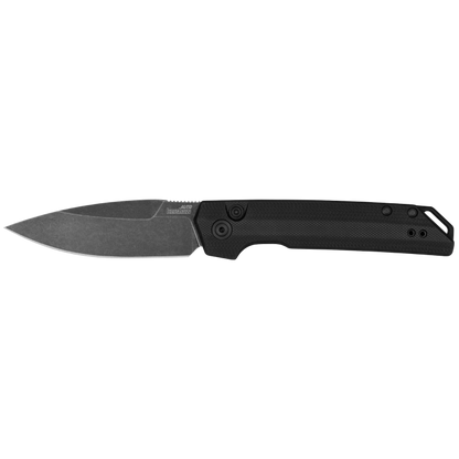 Kershaw 7038G10 Auto Launch Iridium Folding Knife 3.45" MagnaCut BlackWash Spear Point Blade Black G10