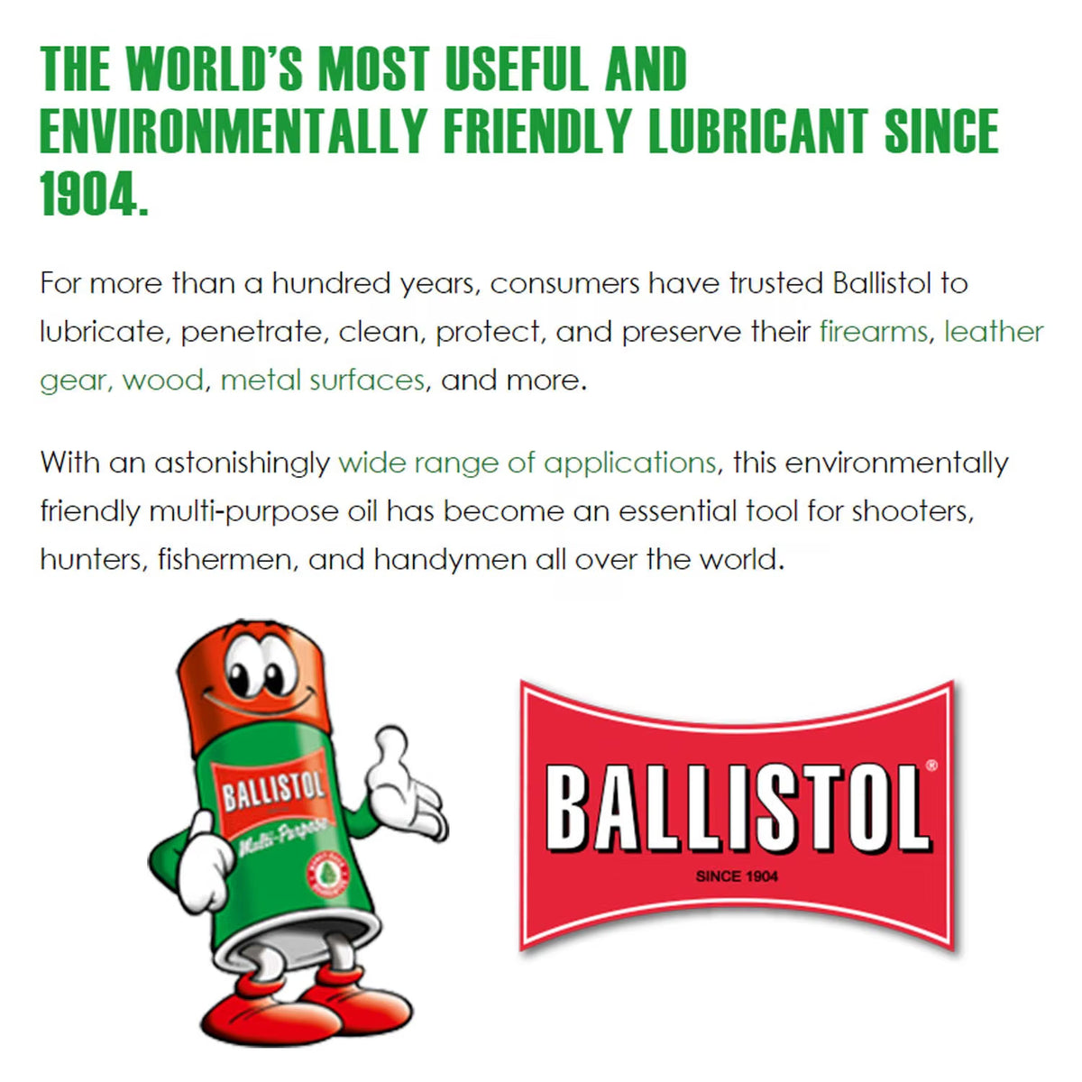 Ballistol Non-Aerosol Eco Friendly Lubricant Cleaner