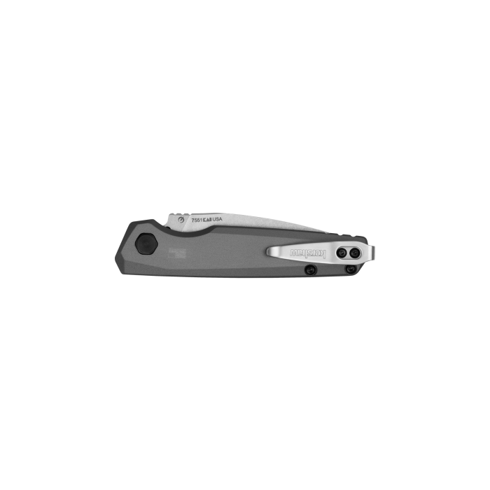 Kershaw 7551 Launch 18 Auto Folding Knife 2.79" CPM-154 Stonewashed Drop Point Blade Gray Handles