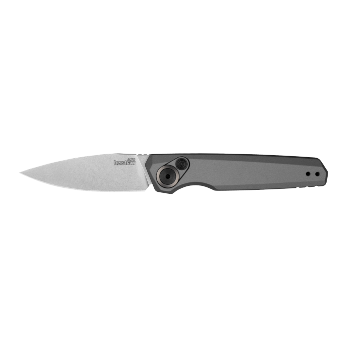 Kershaw 7551 Launch 18 Auto Folding Knife 2.79" CPM-154 Stonewashed Drop Point Blade Gray Handles