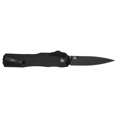 Kershaw 9000BLK Livewire OTF Auto Knife 3.3" MagnaCut Black DLC Spear Point