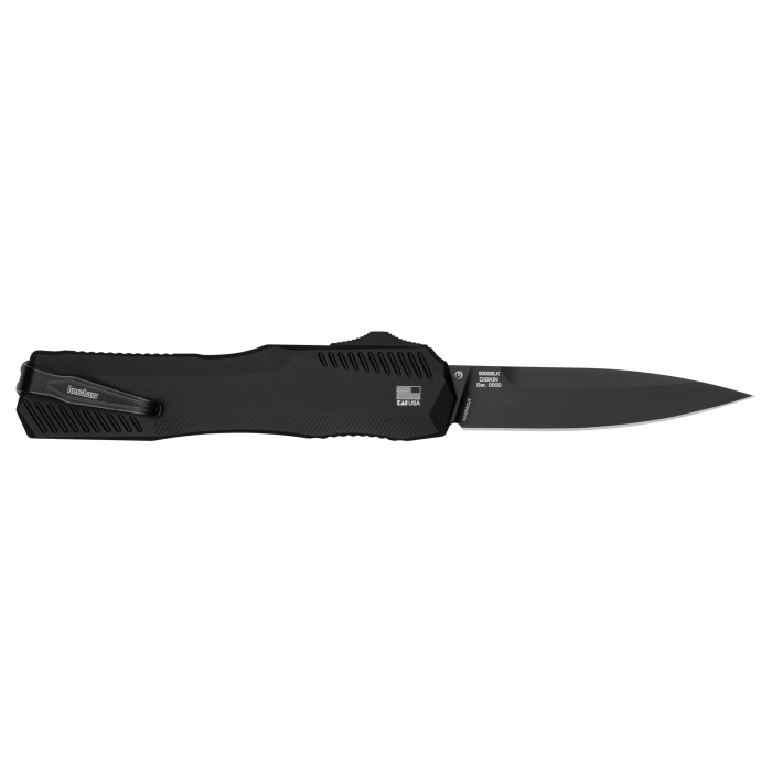 Kershaw 9000BLK Livewire OTF Auto Knife 3.3" MagnaCut Black DLC Spear Point