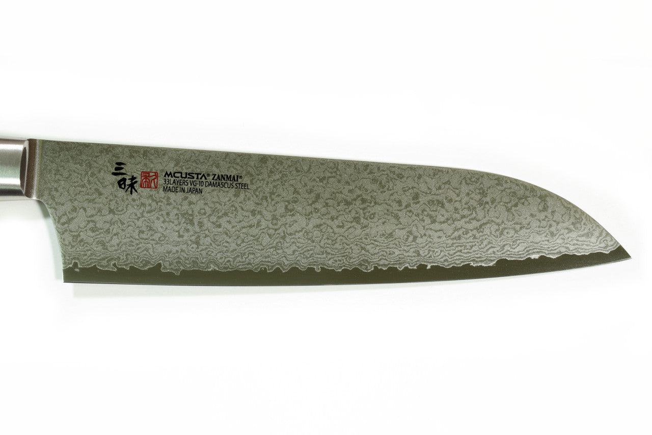 Mcusta Zanmai Classic Pro Santoku VG-10 Damascus Kitchen Knife