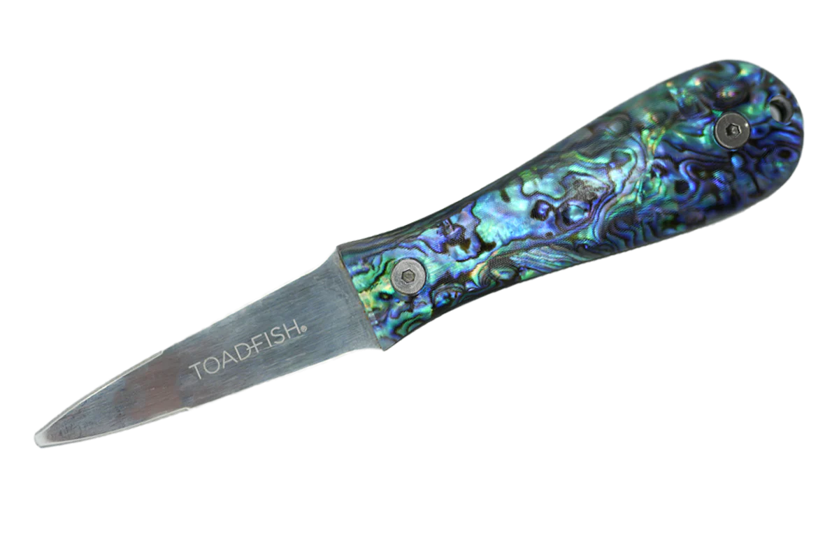 Toadfish Abalone Handled Oyster Shucking Knife