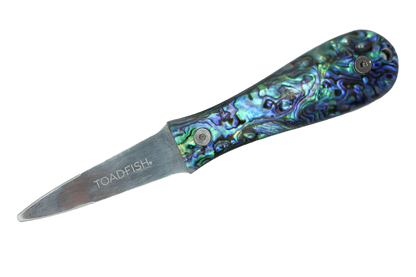 Toadfish Abalone Handled Oyster Shucking Knife