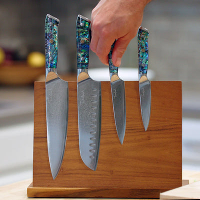 Toadfish 4pc Abalone Chef Knife Set