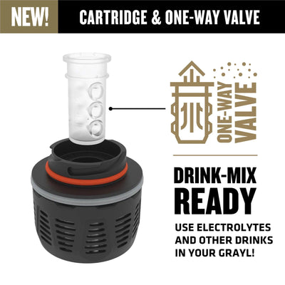Grayl GeoPress Water Filter and Purifier Bottle Covert Edition - 24 fl. oz. - NORTH RIVER OUTDOORS