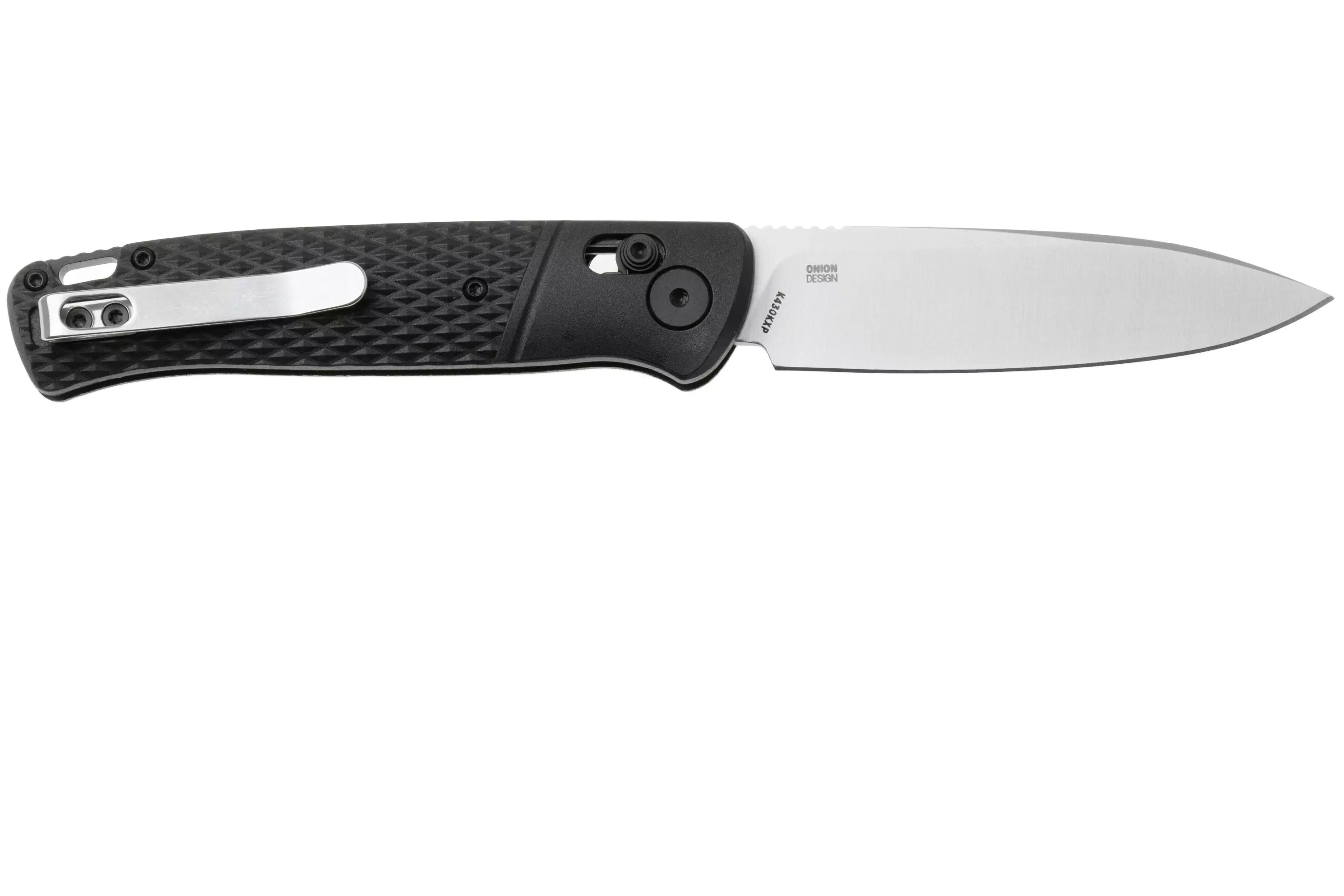 CRKT Ken Onion Counterpart Crossbar Lock Folding Knife 3.31" 12C27 Satin Drop Point Blade Black Handles