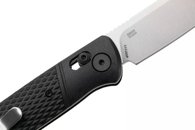 CRKT Ken Onion Counterpart Crossbar Lock Folding Knife 3.31" 12C27 Satin Drop Point Blade Black Handles