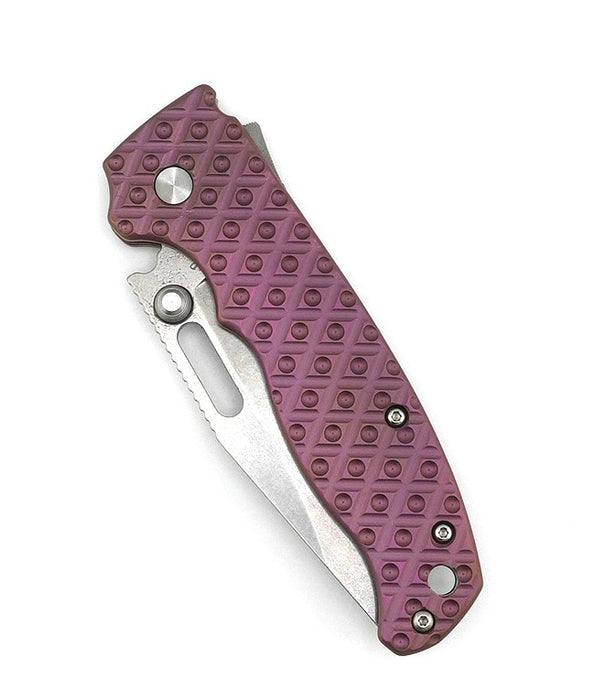 Demko Custom AD20.5 Shark Lock Folding Knife 3" S35VN Clip Point Titanium Pink Handles from NORTH RIVER OUTDOORS