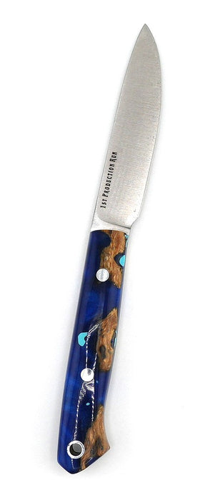 Bark River Little Creek II Field Knife MagnaCut Blue Cholla Cactus with Turquoise Handles (USA) from NORTH RIVER OUTDOORS
