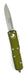 Microtech 231-10OD UTX-85 Auto OTF Knife 3" Stonewashed Drop Point Plain Blade OD Green Handles from NORTH RIVER OUTDOORS