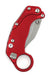 Reate Exo-K Karambit Gravity Knife Red Aluminum (3.1" Stonewash) from NORTH RIVER OUTDOORS