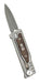Reate EXO Mini Stonewash Double Edge Gravity Knife Titanium Burlap Micarta (3V) from NORTH RIVER OUTDOORS