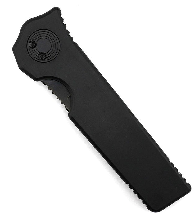 Asheville Steel Paragon Razor DLC Straight Edge Gravity Knife S35VN DLC Black Handle (USA) from NORTH RIVER OUTDOORS