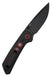 Reate PL-XT Black Micarta - Nitro-V - Black PVD - Red G10 Inlay from NORTH RIVER OUTDOORS
