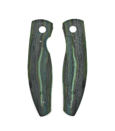 TRM Atom Custom Green Seaweed Micarta Scales - NORTH RIVER OUTDOORS