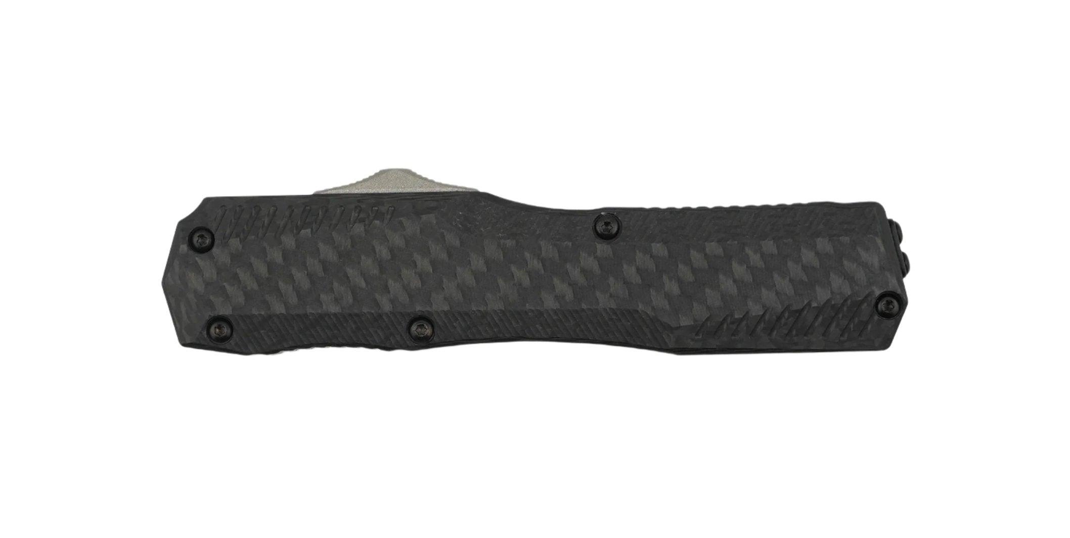 Kershaw 9000TCF Matt Diskin Livewire OTF Auto Knife 3.3" CPM-MagnaCut Satin Tanto Blade w/ Carbon Fiber and Black Aluminum Handles - NORTH RIVER OUTDOORS
