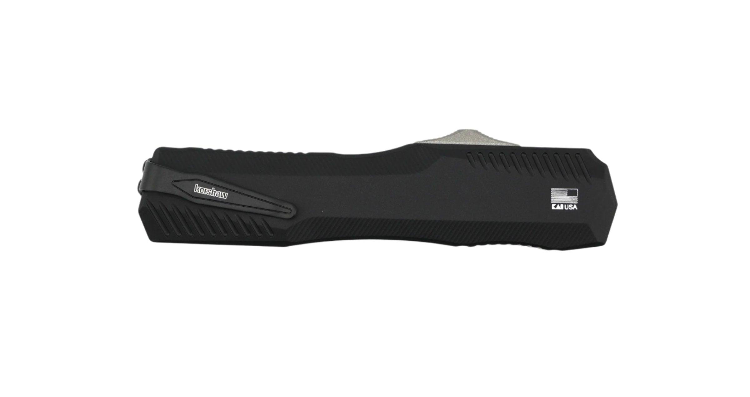 Kershaw 9000TCF Matt Diskin Livewire OTF Auto Knife 3.3" CPM-MagnaCut Satin Tanto Blade w/ Carbon Fiber and Black Aluminum Handles - NORTH RIVER OUTDOORS