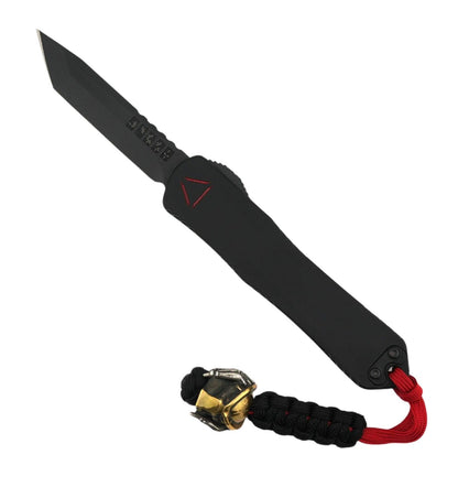 Heretic Manticore X Black Predator Red Reticle & Tanto MagnaCut Blade Silver/Copper Predator Bead - NORTH RIVER OUTDOORS