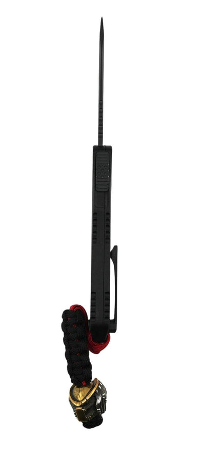 Heretic Manticore X Black Predator Red Reticle & Tanto MagnaCut Blade Silver/Copper Predator Bead - NORTH RIVER OUTDOORS