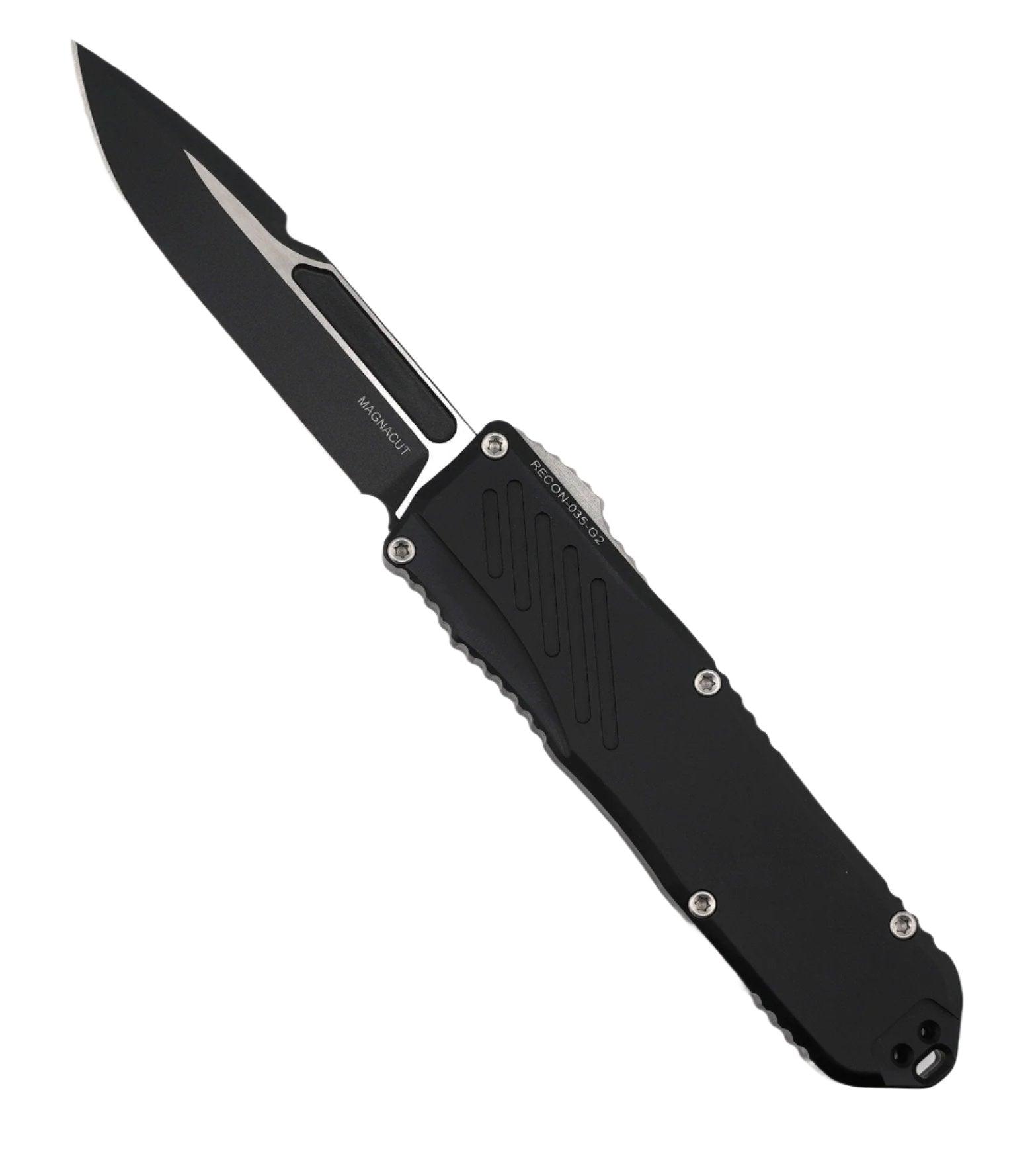 Guardian Tactical RECON-035 G2 Single Edge MagnaCut Two-Tone Blade Black Handle - NORTH RIVER OUTDOORS