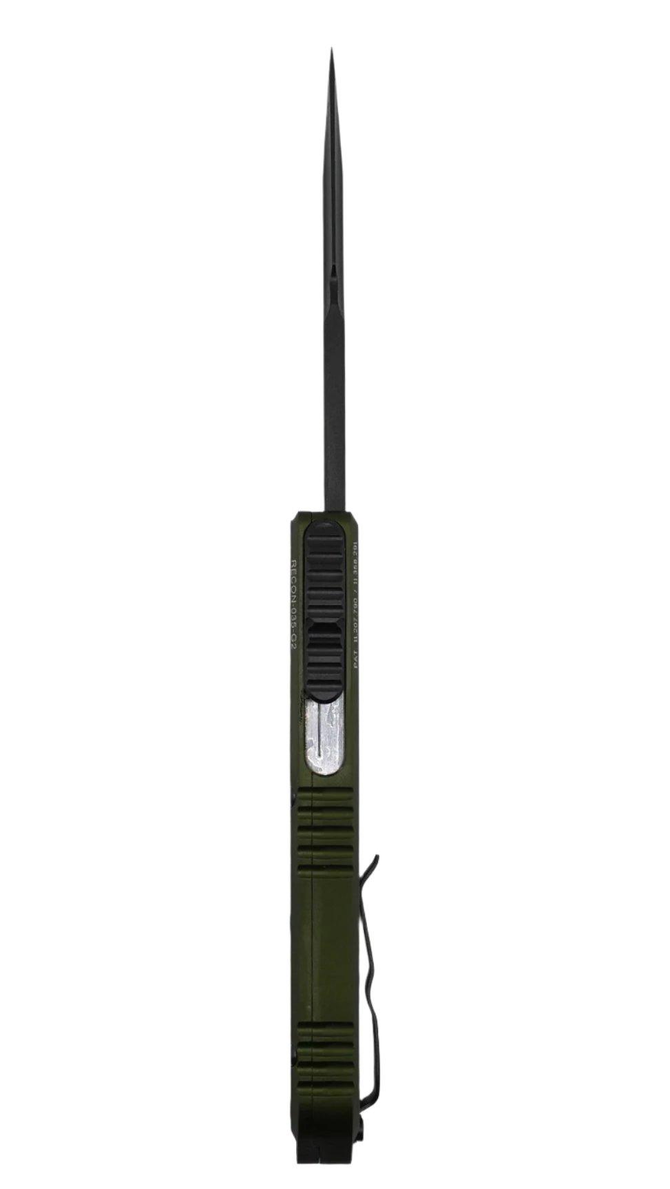 Guardian Tactical RECON-035 G2 Single Edge MagnaCut Black Blade OD Green Handle - NORTH RIVER OUTDOORS