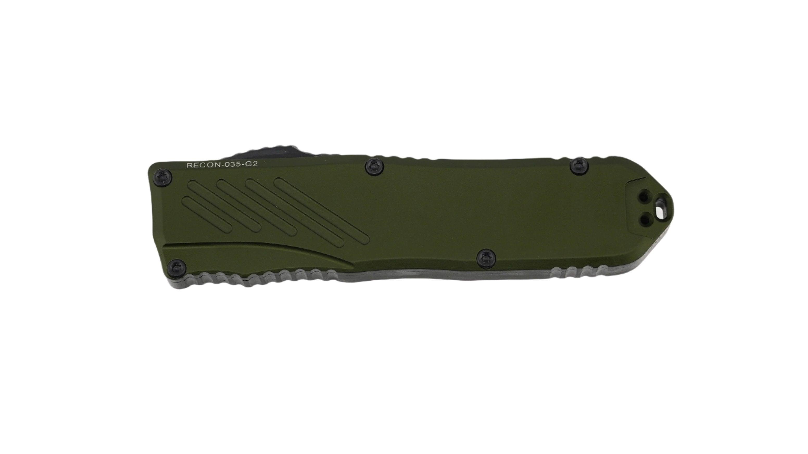 Guardian Tactical RECON-035 G2 Single Edge MagnaCut Black Blade OD Green Handle - NORTH RIVER OUTDOORS