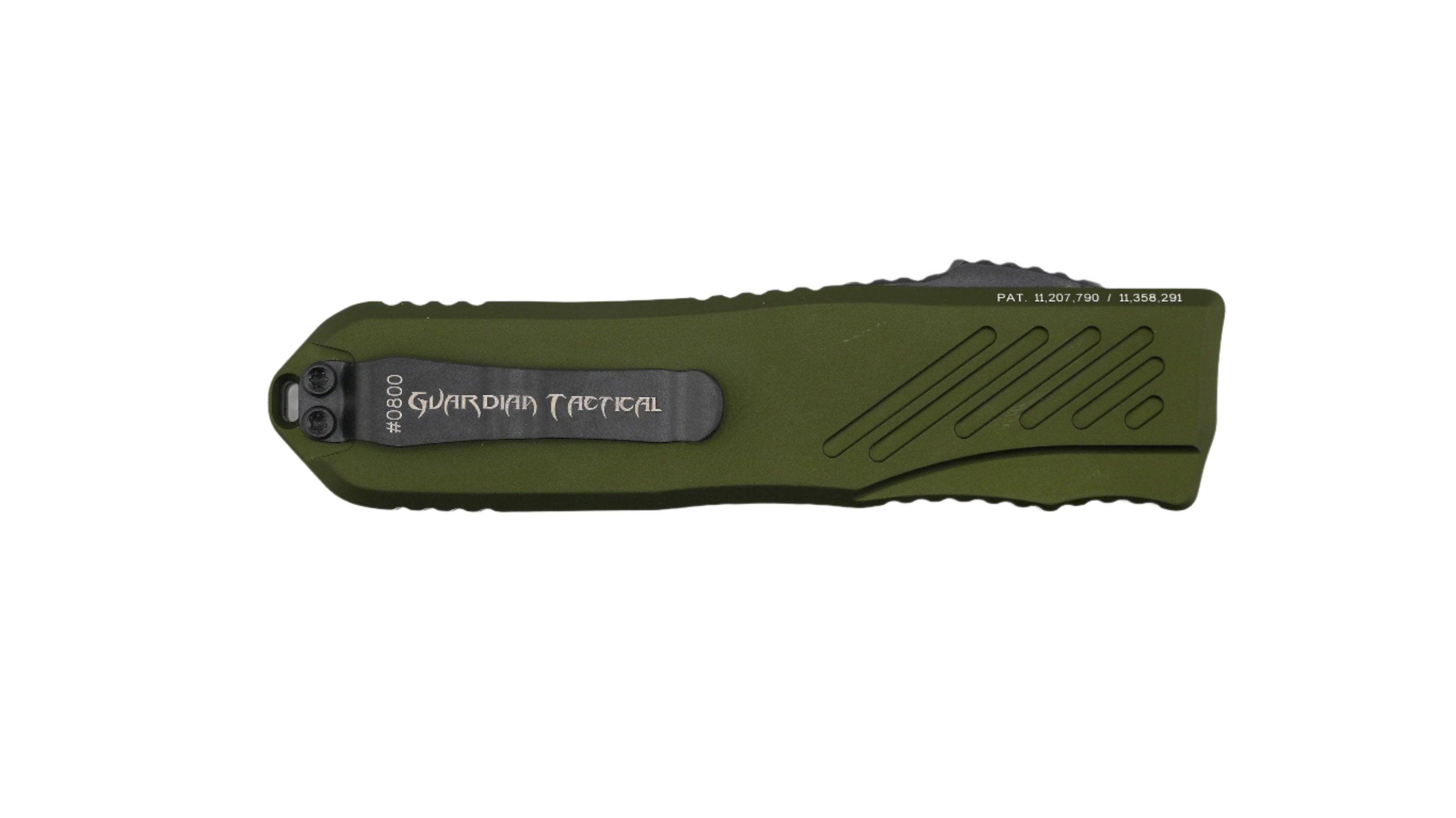 Guardian Tactical RECON-035 G2 Single Edge MagnaCut Black Blade OD Green Handle - NORTH RIVER OUTDOORS